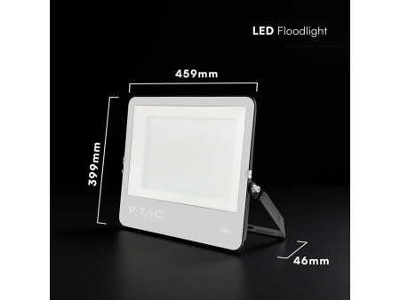 SKU 232036 VT-44003 V-TAC PRO Faro LED SMD Chip CREE 300W 135LM/W Slim Cavo 1m Nero 6500K IP65