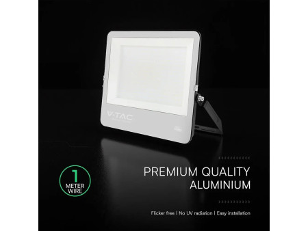 SKU 238256 VT-44003 V-TAC PRO Faro LED SMD Chip CREE 300W 135LM/W Slim Cavo 1m Nero 4000K IP65