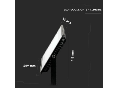 SKU 422 VT-300-B V-TAC PRO Faro LED SMD Chip Samsung 300W Nero 4000K IP65