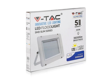 SKU 794 VT-306-W V-TAC PRO Faro LED SMD Chip Samsung 300W 120LM/W Bianco 6400K IP65