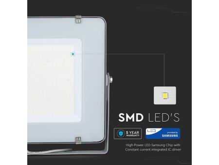 SKU 795 VT-306-G V-TAC PRO Faro LED SMD Chip Samsung 300W 120LM/W Grigio 4000K IP65