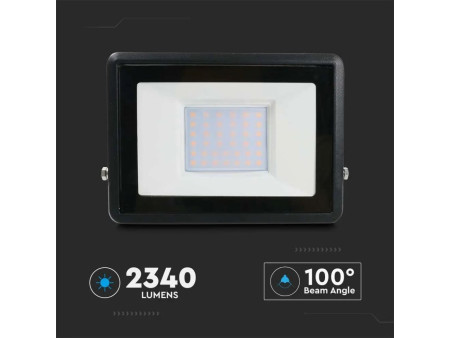 SKU 20311 VT-138 V-TAC PRO Faro LED SMD Chip Samsung 30W Nero 4000K IP65