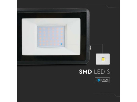 SKU 20310 VT-138 V-TAC PRO Faro LED SMD Chip Samsung 30W Nero 3000K IP65