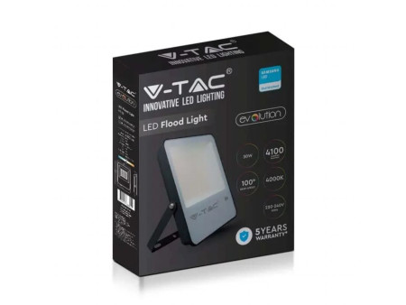 SKU 20403 VT-32 V-TAC PRO Faro LED SMD Chip Samsung 30W 137LM/W Nero 6500K IP65