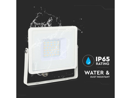 SKU 21404 VT-30-W V-TAC PRO Faro LED SMD Chip Samsung 30W Bianco 4000K IP65
