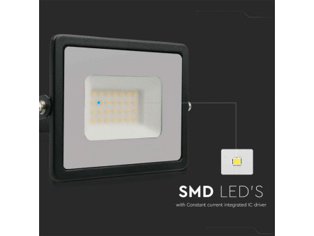 SKU 215954 VT-4031B V-TAC Faro LED SMD 30W E-Series G2 Nero 6500K IP65