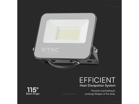 SKU 23462 VT-44034 V-TAC Faro LED SMD 30W con Telecomando Driver Integrato Nero/Grigio RGB+6500K IP65