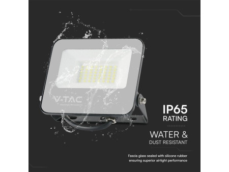 SKU 23462 VT-44034 V-TAC Faro LED SMD 30W con Telecomando Driver Integrato Nero/Grigio RGB+6500K IP65