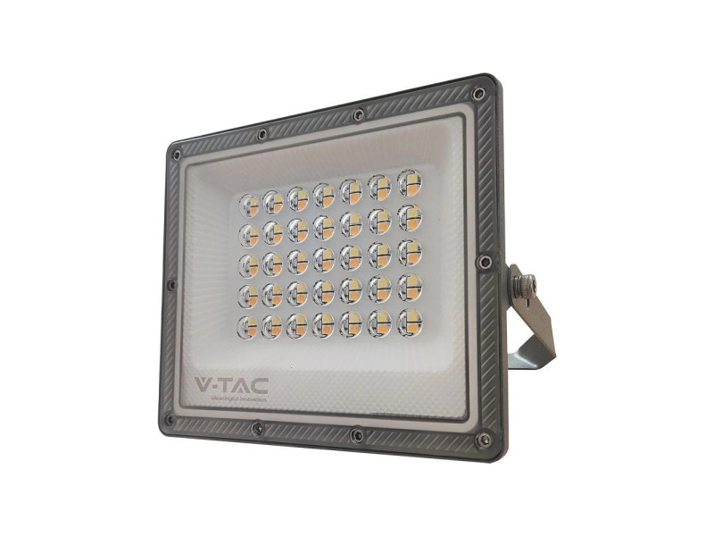 SKU 23613 VT-44030 V-TAC Faro LED SMD 30W Driver IC Integrato e LED Sostituibili Grigio CCT IP65