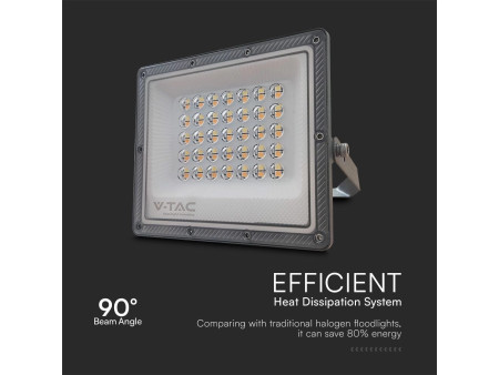 SKU 23613 VT-44030 V-TAC Faro LED SMD 30W Driver IC Integrato e LED Sostituibili Grigio CCT IP65