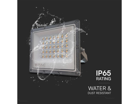 SKU 23613 VT-44030 V-TAC Faro LED SMD 30W Driver IC Integrato e LED Sostituibili Grigio CCT IP65