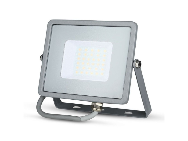 SKU 454 VT-30-G V-TAC PRO Faro LED SMD Chip Samsung 30W Grigio 3000K IP65