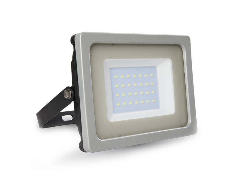 SKU 5810 VT-4933 V-TAC Faro LED SMD 30W Nero e Grigio 3000K IP65