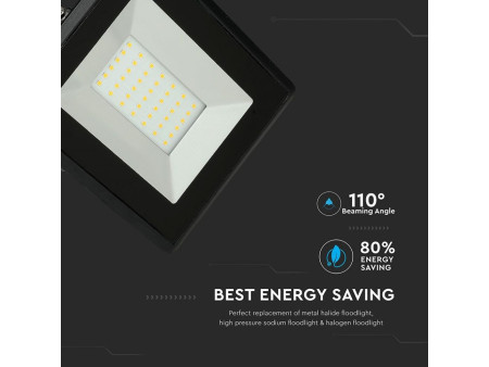 SKU 5954 VT-4031 V-TAC Faro LED SMD 30W E-Series Nero 6500K IP65