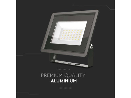 SKU 6745 VT-4934-B V-TAC Faro LED SMD 30W F-Series con Driver IC Integrato Nero 6500K IP65