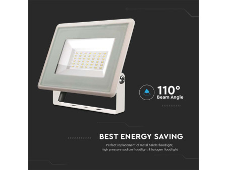SKU 6747 VT-4934-W V-TAC Faro LED SMD 30W F-Series con Driver IC Integrato Bianco 4000K IP65