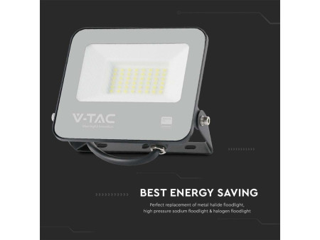 SKU 9255 VT-4435 V-TAC PRO Faro LED SMD 30W 185LM/W Nero 4000K IP65