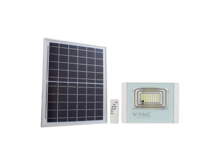 SKU 10415 VT-300W V-TAC Faro LED Solare 50W con Telecomando e Batteria LFP Bianco 4000K