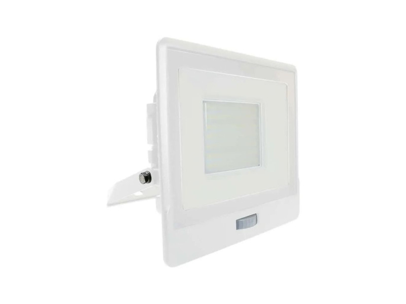 SKU 20278 VT-158S V-TAC PRO Faro LED SMD Chip Samsung 50W con Sensore PIR Bianco 4000K IP65