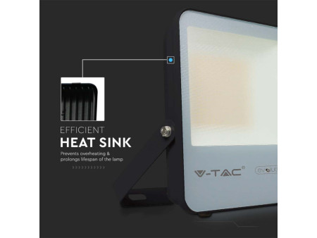 SKU 20452 VT-50185 V-TAC PRO Faro LED Chip Samsung 50W 185LM/W Colore Nero 6400K IP65