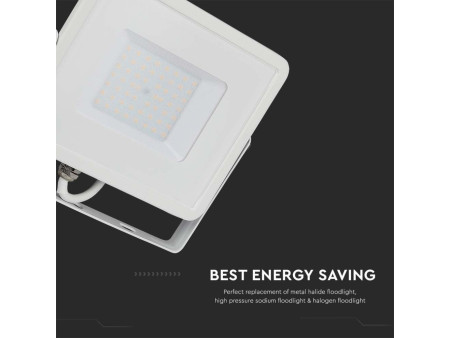 SKU 21410 VT-50-W V-TAC PRO Faro LED SMD Chip Samsung 50W Bianco 4000K IP65