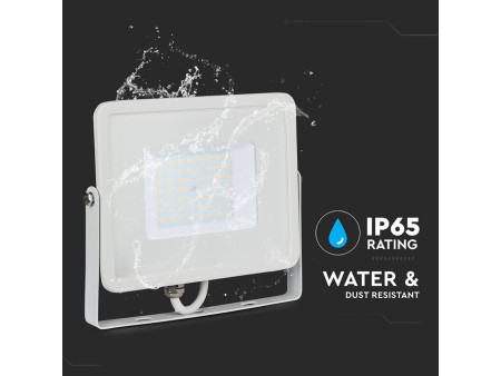 SKU 21409 VT-50 V-TAC PRO Faro LED SMD Chip Samsung 50W Bianco 3000K IP65