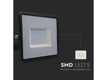SKU 215959 VT-4051 V-TAC Faro LED SMD 50W E-Series G2 Nero 4000K IP65