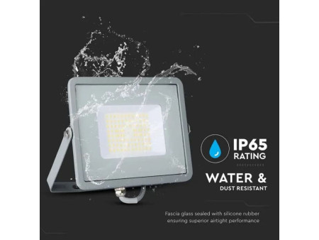 SKU 21764 VT-56-G V-TAC PRO Faro LED SMD Chip Samsung 50W 115LM/W Grigio 4000K IP65