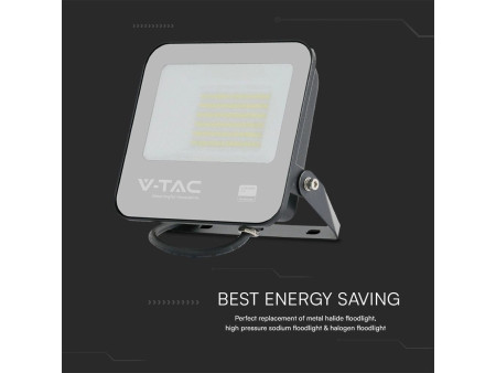 SKU 23600 VT-44055 V-TAC PRO Faro LED SMD Chip Samsung 50W Nero 6500K IP65