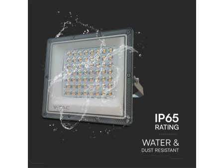 SKU 23614 VT-44050CCT V-TAC Faro LED SMD 50W Driver IC Integrato e LED Sostituibili Grigio Scuro CCT IP65