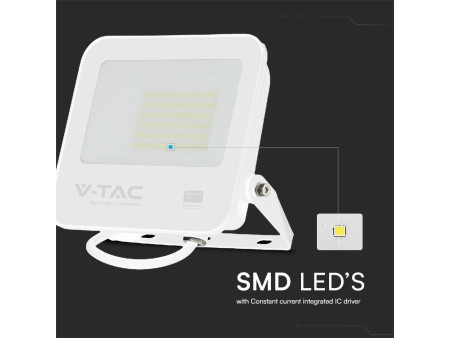 SKU 23689 VT-44055 V-TAC PRO Faro LED SMD Chip Samsung 50W Bianco 4000K IP65