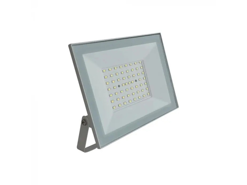 SKU 23989 VT-44054 V-TAC Faro LED SMD 50W Slim E-Series con Driver Integrato Bianco 6500K IP65