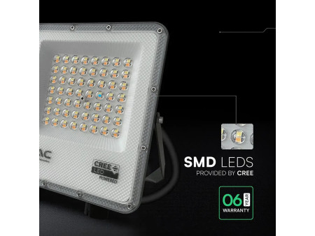 SKU 240736 VT-44058CCT V-TAC PRO Faro LED SMD Chip CREE 50W Driver Integrato Nero CCT IP65