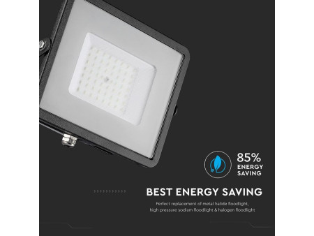 SKU 406 VT-50-B V-TAC PRO Faro LED SMD Chip Samsung 50W Nero 3000K IP65