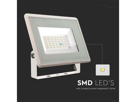 SKU 6754 VT-4954 V-TAC Faro LED SMD 50W F-Series con Driver IC Integrato Bianco 6400K IP65