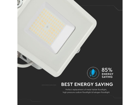 SKU 763 VT-56-W V-TAC PRO Faro LED SMD Chip Samsung 50W 120LM/W Bianco 6400K IP65