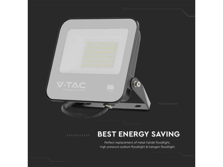 SKU 8845 VT-4455 V-TAC PRO Faro LED SMD Chip Samsung 50W 135LM/W Nero 6500K IP65