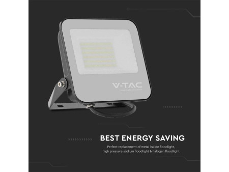 SKU 9893 VT-4456 V-TAC PRO Faro LED SMD 50W 185LM/W Nero 6500K IP65