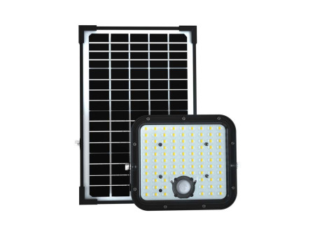 SKU 10310 VT-432 V-TAC Faro LED Solare 30W con Telecomando e Sensore PIR Nero 4000K IP65