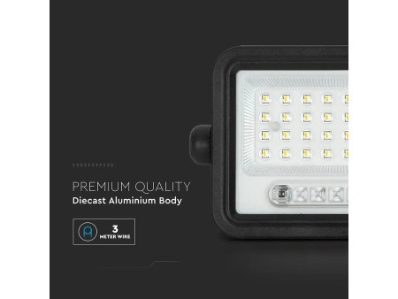 SKU 24084 VT-204W V-TAC Faro LED Solare 20W con Telecomando e Sensore Crepuscolare CCT 2000K-8000K IP65