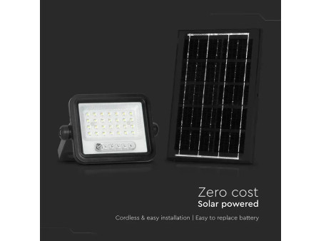 SKU 24085 VT-304W V-TAC Faro LED Solare 30W con Telecomando e Sensore Crepuscolare CCT 2000K-8000K IP65