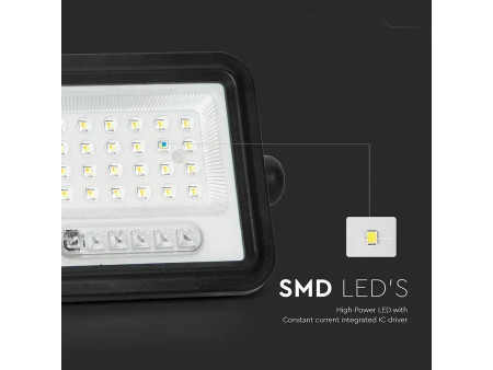 SKU 24086 VT-404W V-TAC Faro LED Solare 40W con Telecomando e Sensore Crepuscolare CCT 2000K-8000K IP65