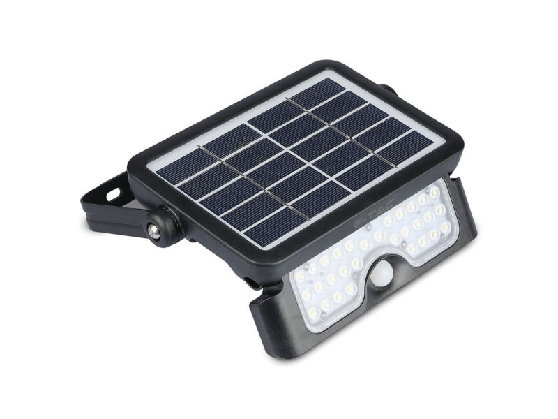 SKU 8547 VT-777-5 V-TAC Applique LED Solare da Esterno 5W Sensore e Basi Inclinabili 4000K IP65