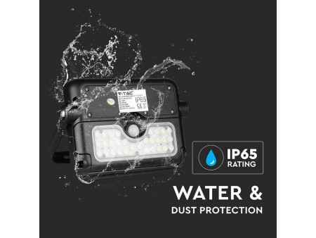 SKU 8547 VT-777-5 V-TAC Applique LED Solare da Esterno 5W Sensore e Basi Inclinabili 4000K IP65