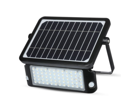 SKU 8550 VT-787-10 V-TAC Faro LED Solare 10W con Sensore PIR e Crepuscolare 4000K