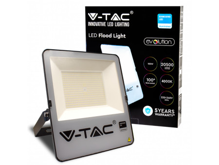 SKU 20409 VT-162 V-TAC PRO Faro LED SMD Chip Samsung 150W 137LM/W Nero 6500K IP65