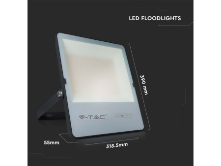 SKU 20456 VT-150185  V-TAC PRO Faro LED SMD Chip Samsung 150W 185LM/W Nero 6500K IP65