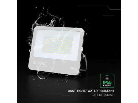 SKU 232026 VT-44153 V-TAC PRO Faro LED SMD Chip CREE 150W 135LM/W Slim Cavo 1m Nero 6500K IP65