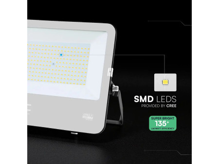 SKU 232026 VT-44153 V-TAC PRO Faro LED SMD Chip CREE 150W 135LM/W Slim Cavo 1m Nero 6500K IP65