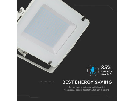 SKU 478 VT-150-W V-TAC PRO Faro LED SMD Chip Samsung 150W Bianco 3000K IP65